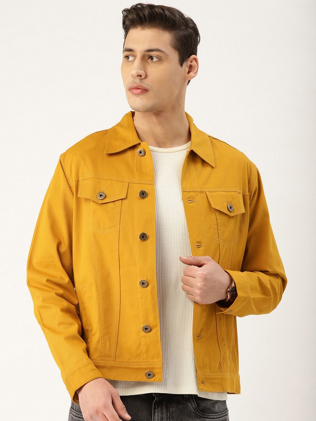Buy ANDAMEN Mustard Regular Fit Shirt for Mens Online  Tata CLiQ