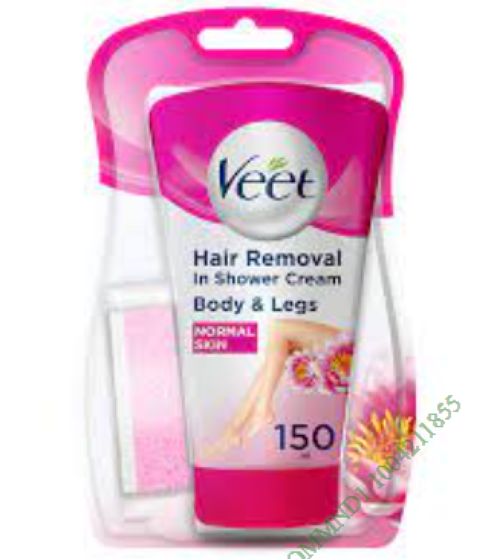 Veet In-Shower Hair Removal Cream for Men and Women- 150ml-N