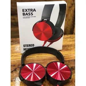 Skyphr Mdr12 On Ear Extra Bass Headphones Red