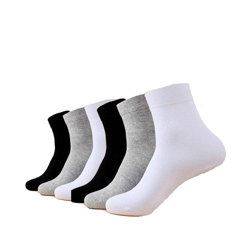Fits Shoe Sizes 5-7 Sock Size 9 6 Pair Womens Black Buster Brown Elastic-Free Cotton Socks 